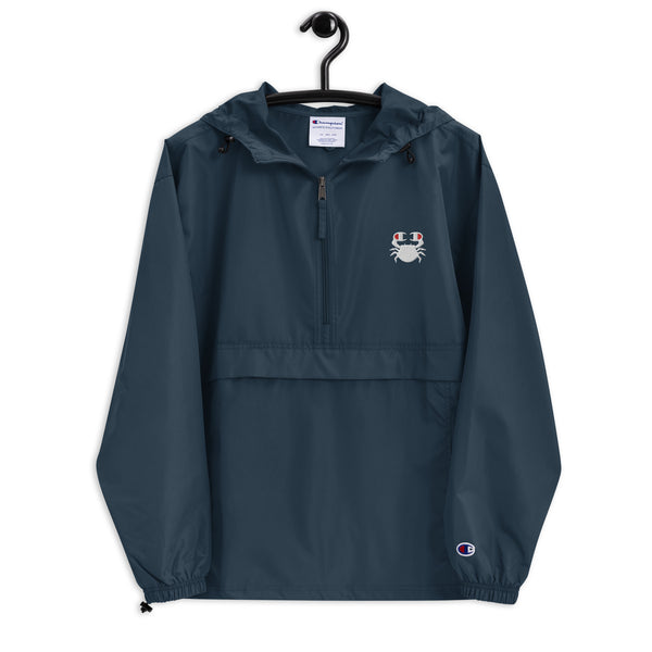 Embroidered Champion Packable Jacket "Champion Crab"