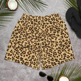 Men's Athletic Long Shorts "Leopard Print"