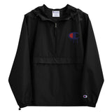 Embroidered Champion Packable Jacket "Champion Drip"