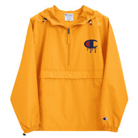 Embroidered Champion Packable Jacket "Champion Drip"