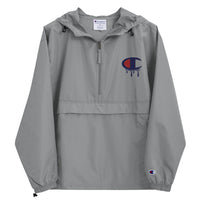 Embroidered Champion Packable Jacket "Champion Drip"